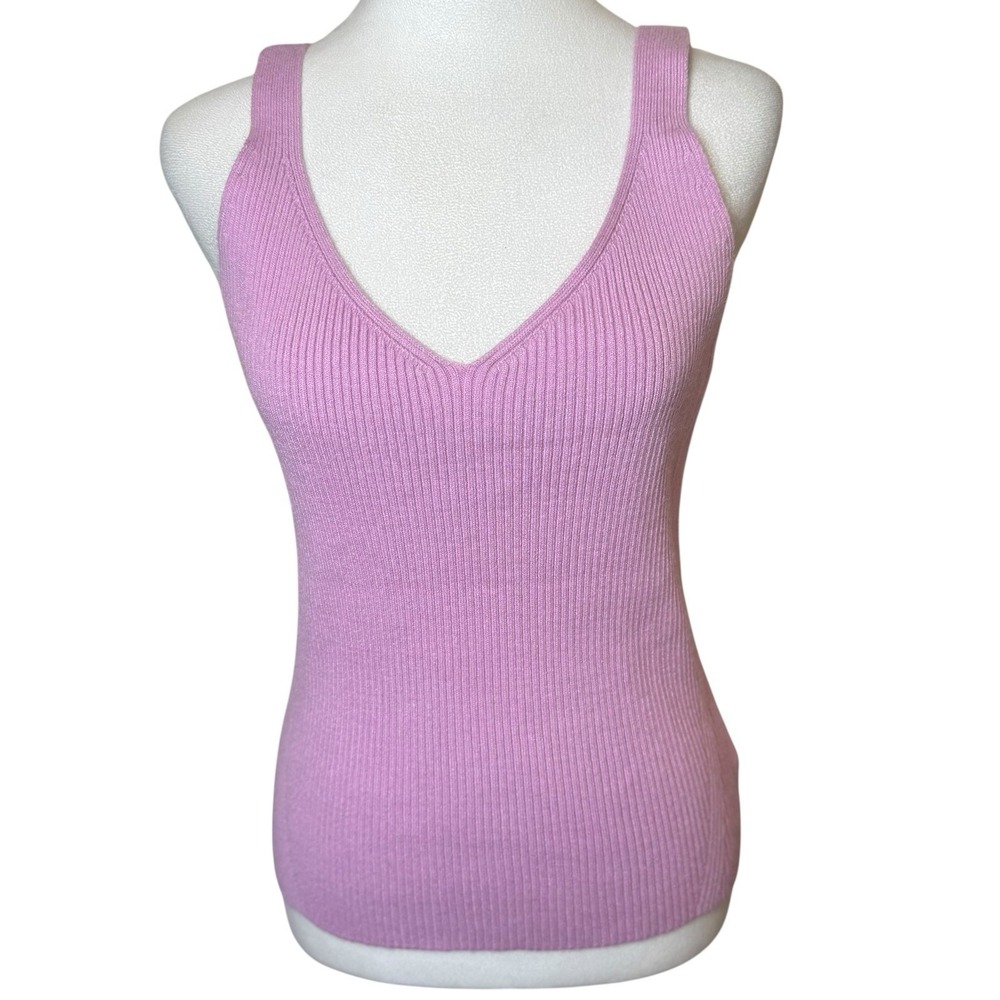 Anthropologie Daily Practice‎ Rib Knit Lounge Tank Camisole 1X Runs Small Pink